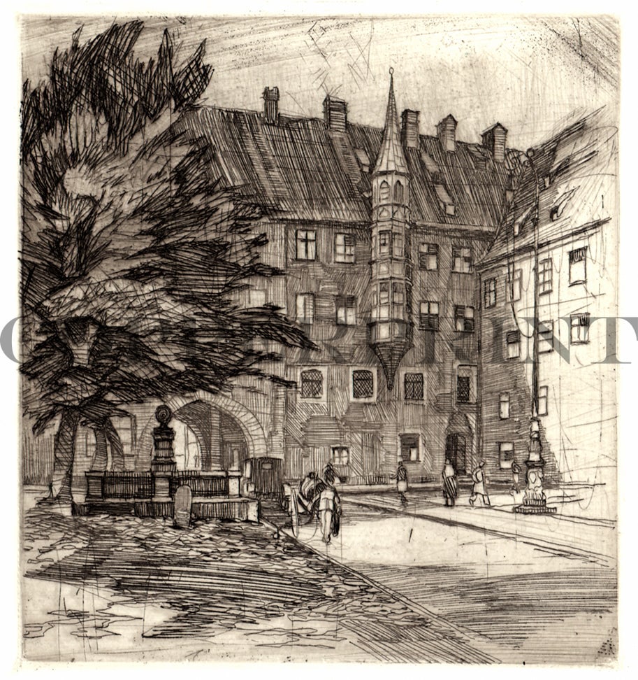 München, Alter Hof mit Straße