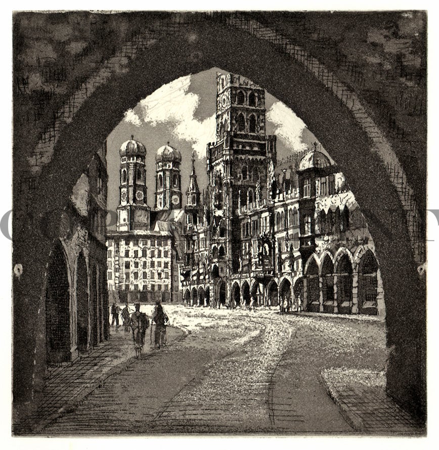 München, Blick zum Marienplatz