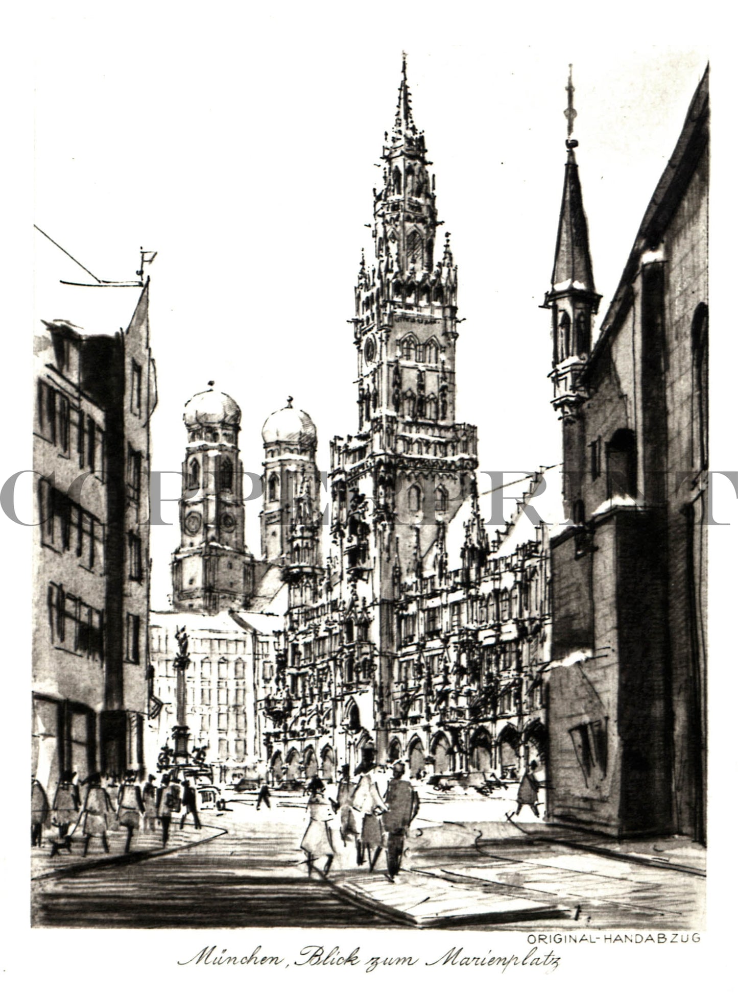 München, Blick zum Marienplatz