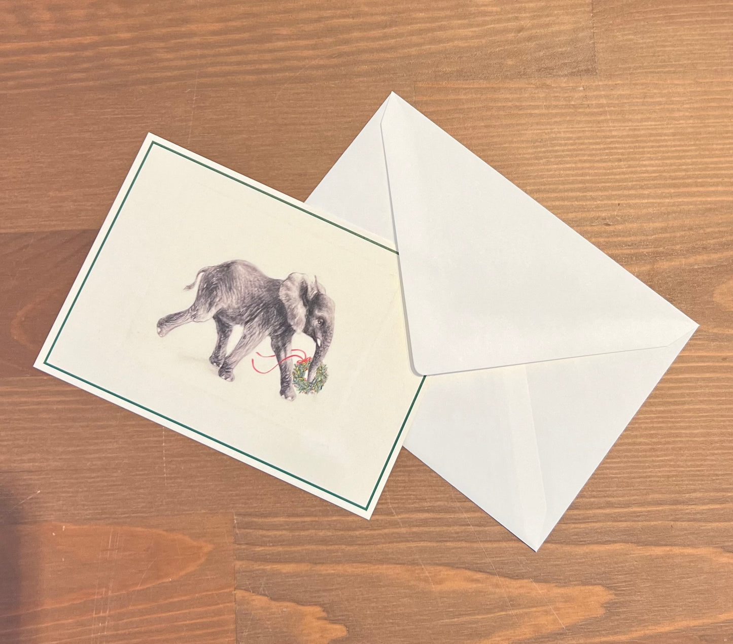 Briefkarten DIN A6 // Weihnachtselefant