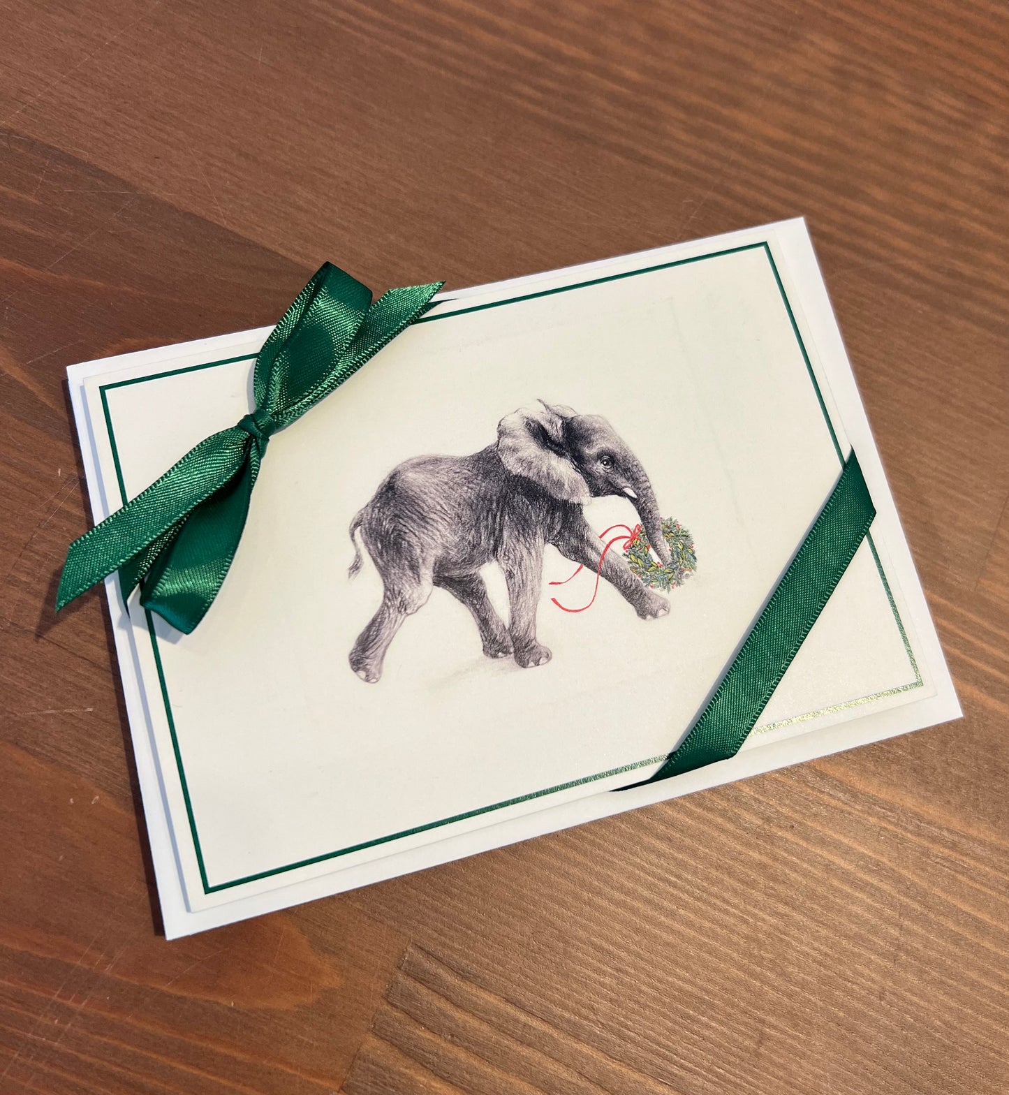 Briefkarten DIN A6 // Weihnachtselefant