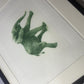 Der grüne Elefant gerahmt