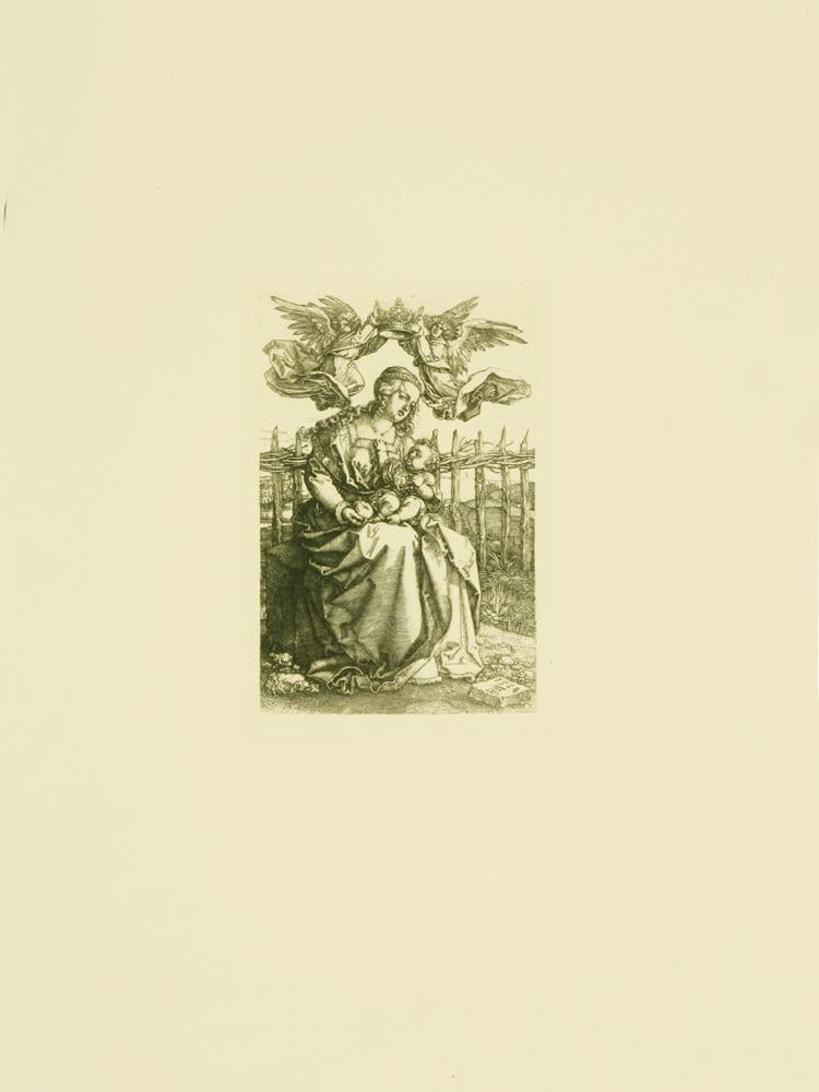 Maria mit zwei Engel Kunstdruck Tiefdruck
