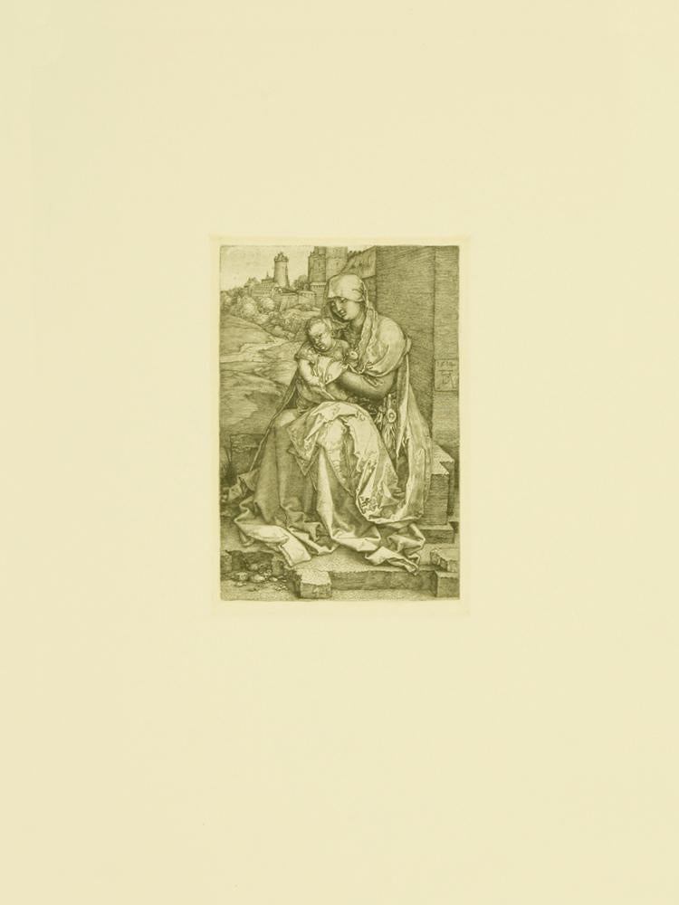 Maria mit Kind im Arm Kunstdruck Tiefdruck