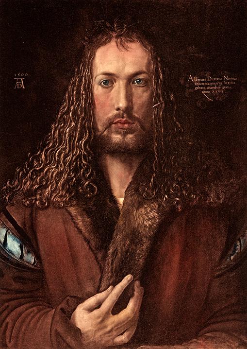 Selbstbildnis von Albrecht Dürer Kunstdruck Tiefdruck