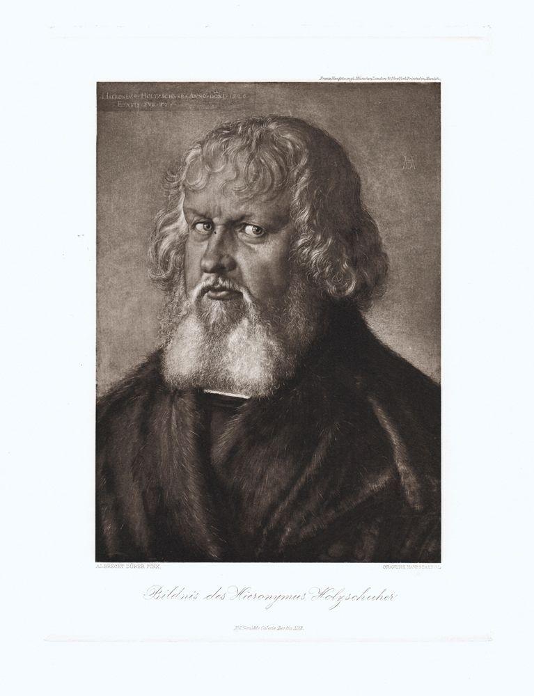 Portrait von Hieronymus Holzschuher Kunstdruck Tiefdruck