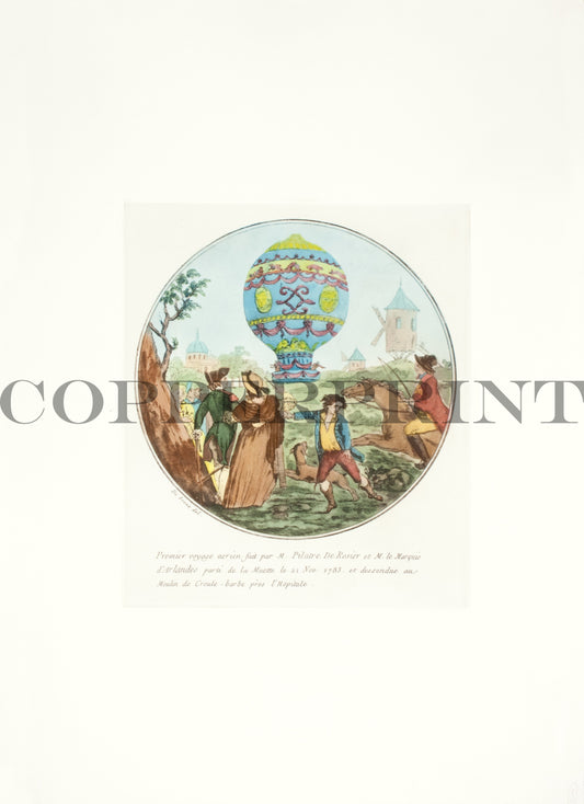 Ballon, Premier voyage