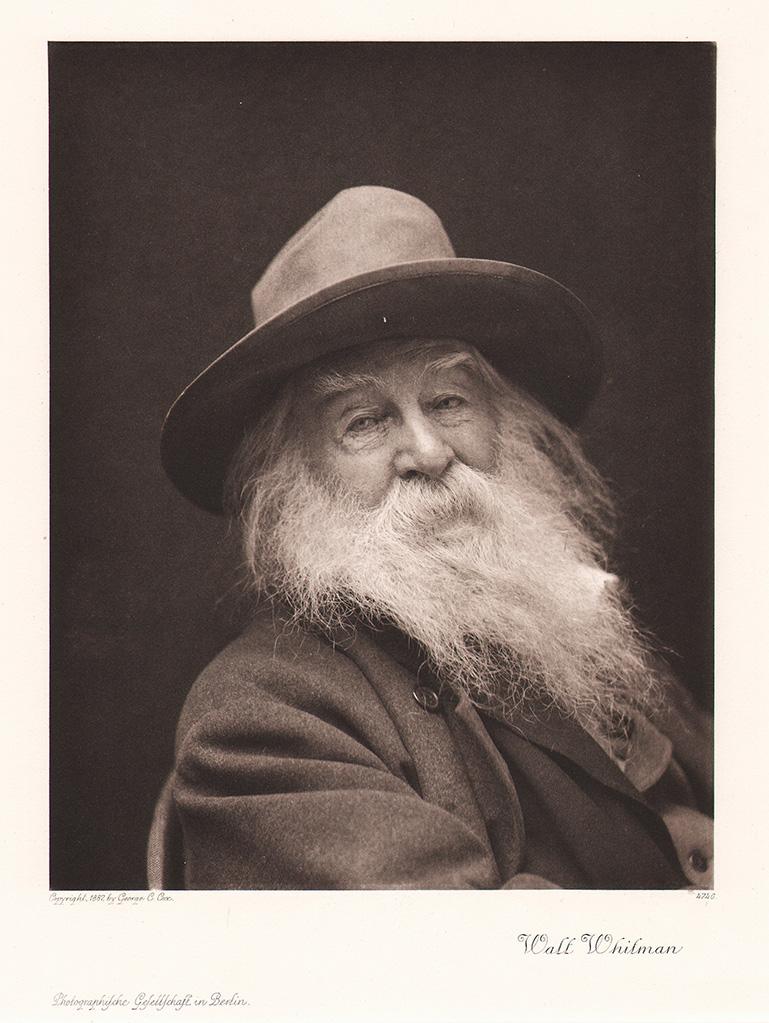 Portrait von Walt Whitman Kunstdruck Tiefdruck