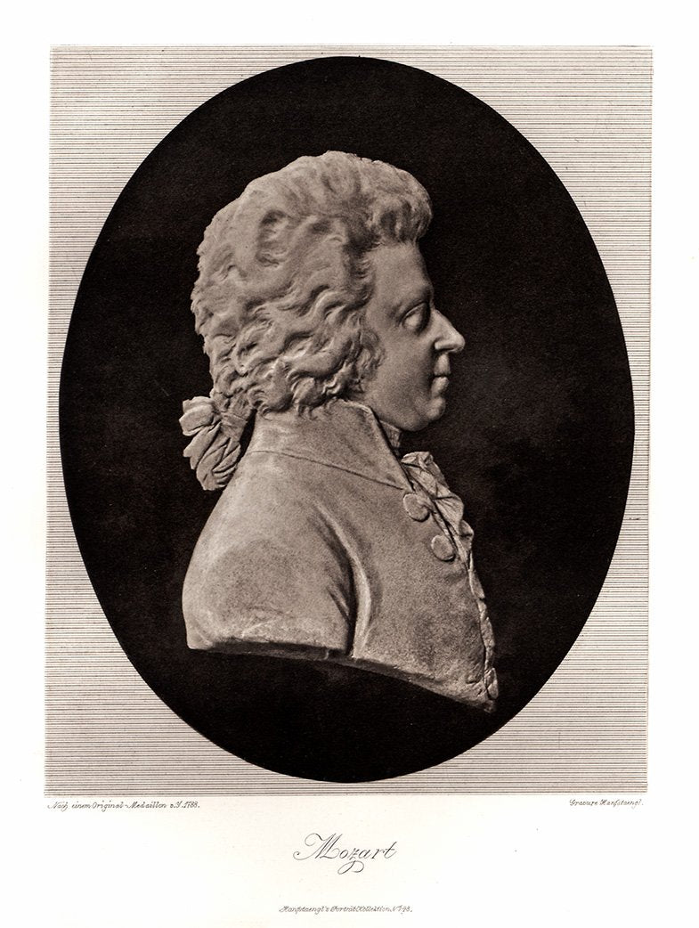 Portrait von Wolfgang Amadeus Mozart Kunstdruck Tiefdruck