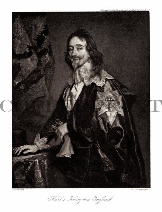 Portrait von Karl I Kunstdruck Tiefdruck