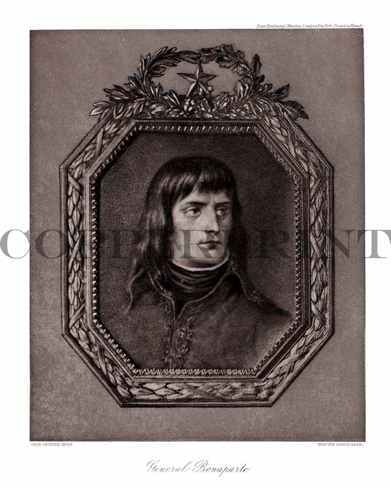 Portrait von General Bonaparte Kunstdruck Tiefdruck