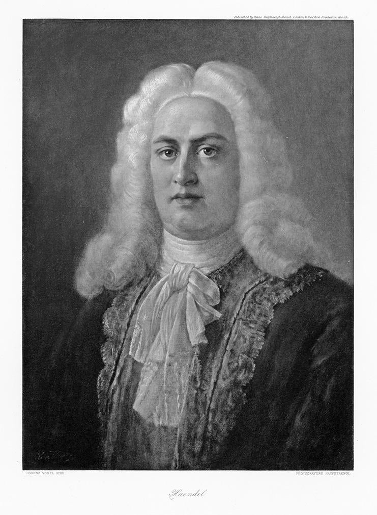 Portrait von Georg Friedrich Händel Kunstdruck Tiefdruck