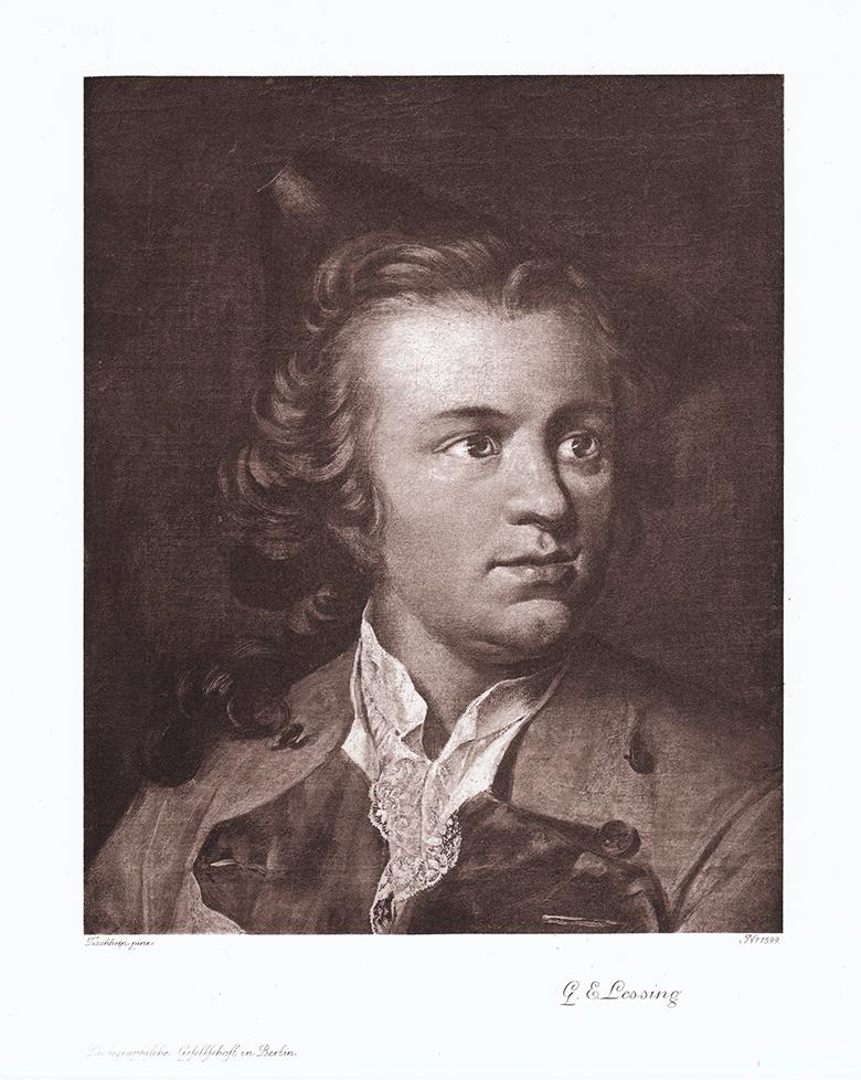 Portrait von Gotthold Ephraim Lessing Kunstdruck Tiefdruck