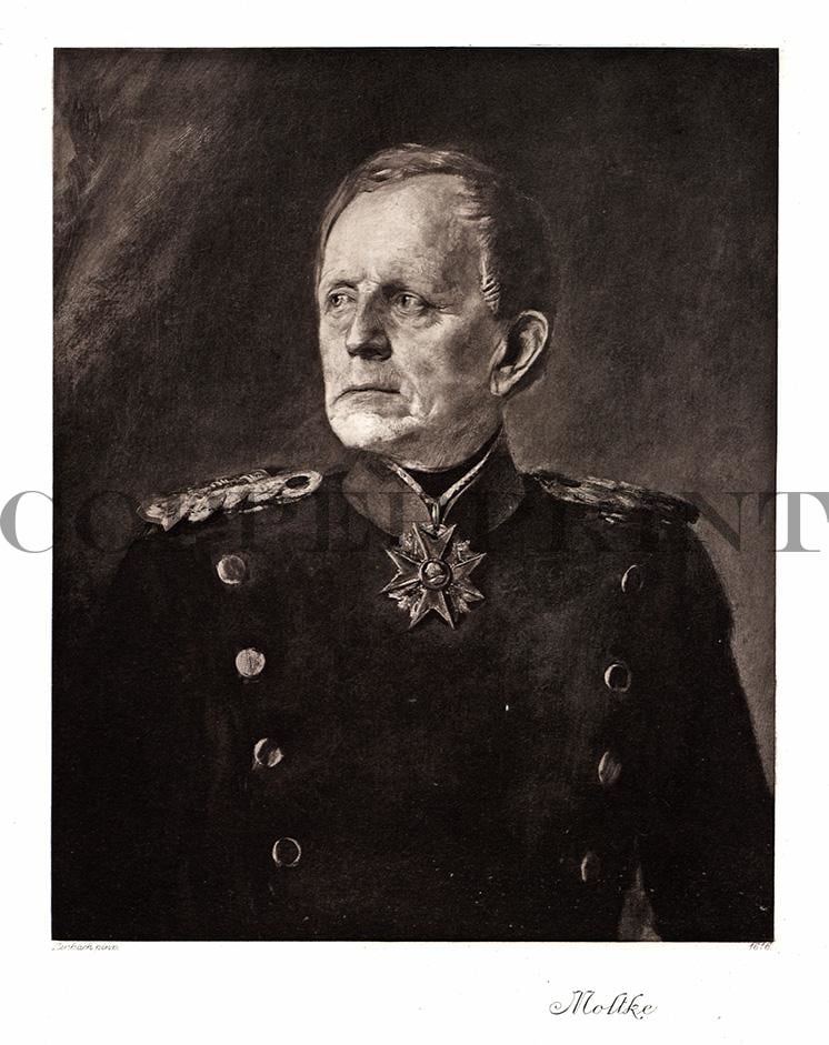 Portrait von Moltke Kunstdruck Tiefdruck