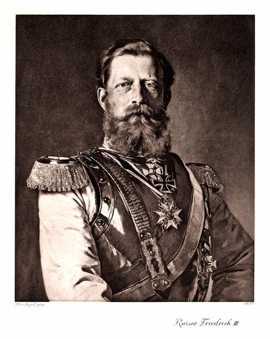 Portrait von Kaiser Friedrich III Kunstdruck Tiefdruck