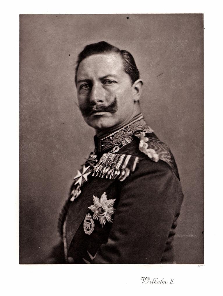 Portrait von Wilhelm II in Uniform Kunstdruck Tiefdruck
