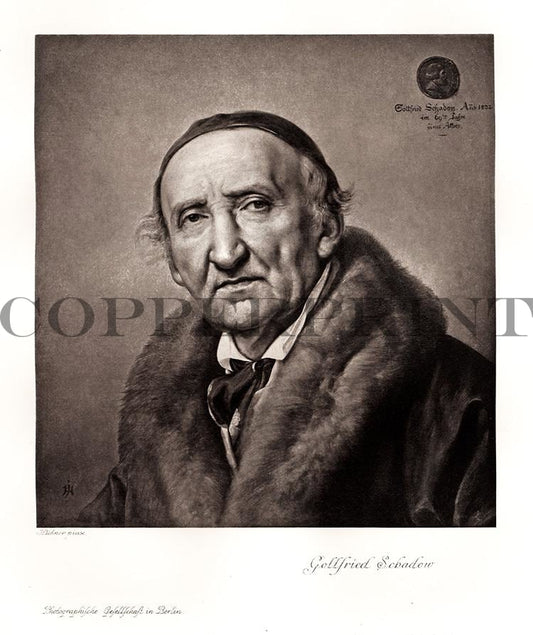 Portrait von Gottfried Schadow Kunstdruck Tiefdruck