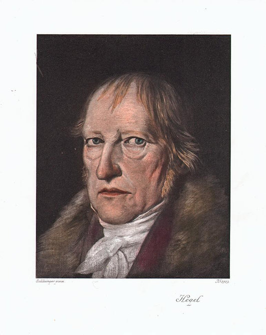 Portrait von Wilhelm Friedrich Hegel Kunstdruck Tiefdruck