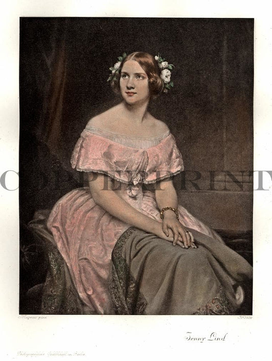 Portrait von Jenny Lind Kunstdruck Tiefdruck