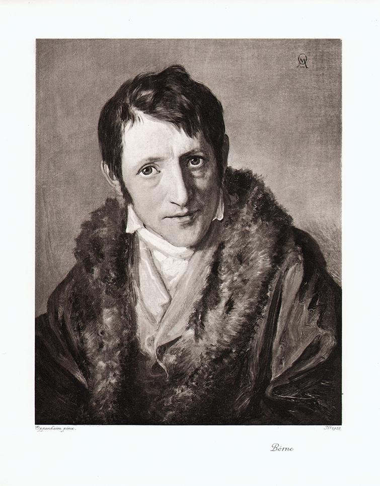 Portrait von Ludwig Börne Kunstdruck Tiefdruck