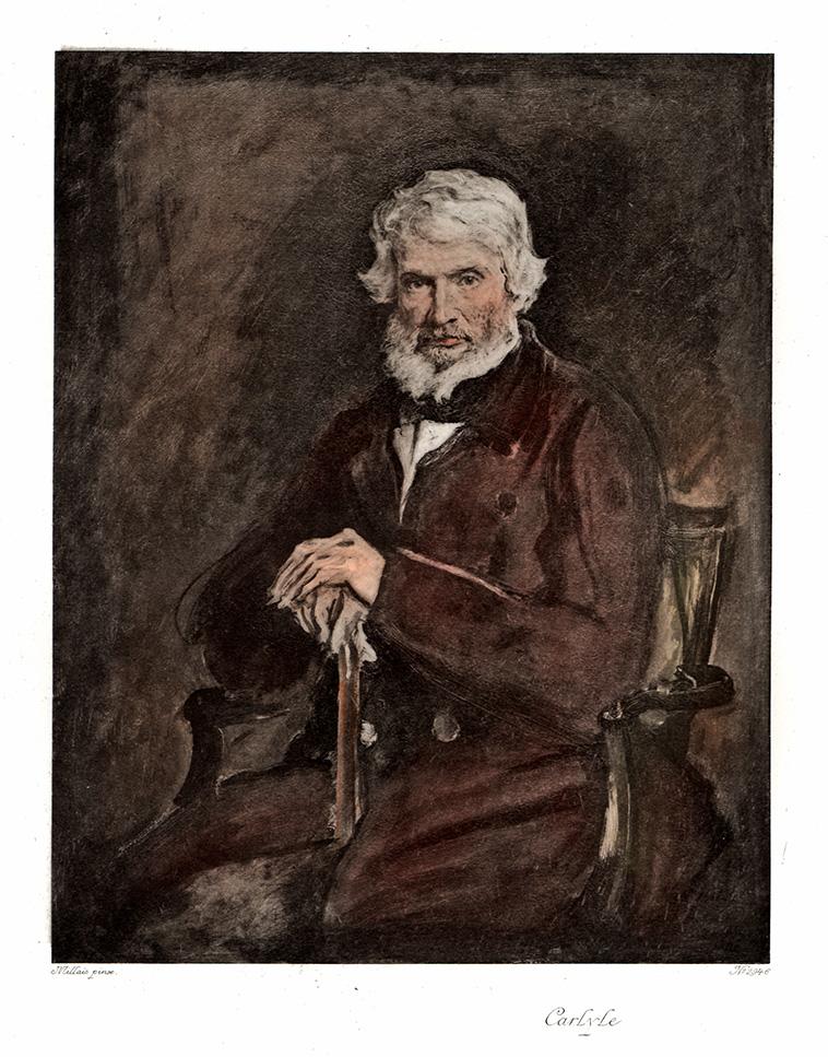 Portrait von Carlyle Kunstdruck Tiefdruck