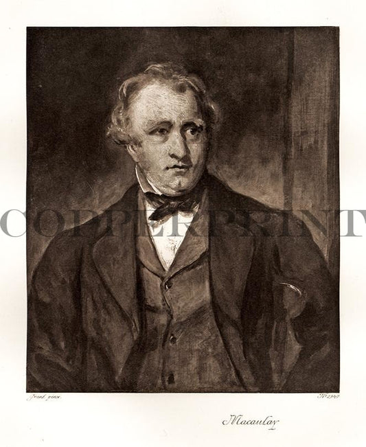 Portrait von Macaulay Kunstdruck Tiefdruck