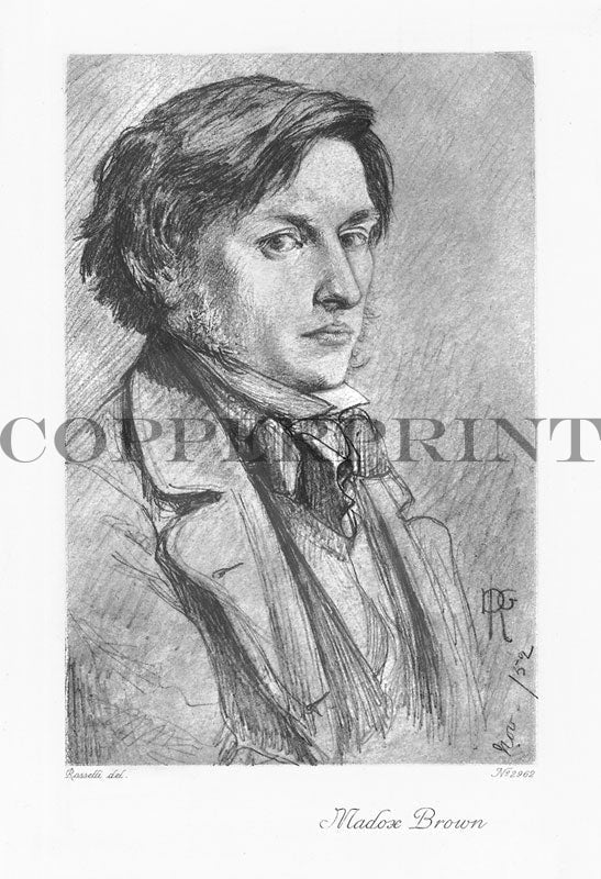 Portrait Ford Madox Brown Kunstdruck Tiefdruck