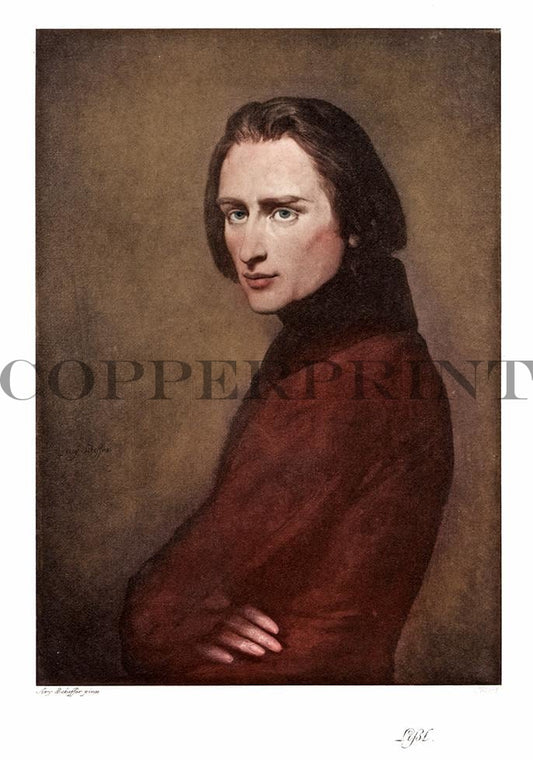 Portrait von Lißt Kunstdruck Tiefdruck