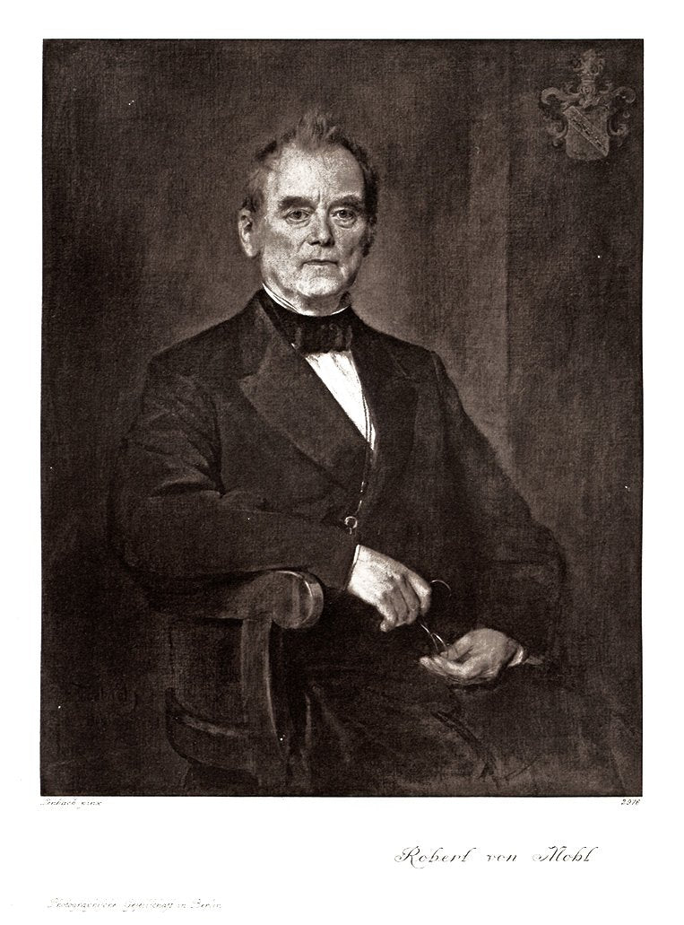 Portrait von Robert von Mohl Kunstdruck Tiefdruck