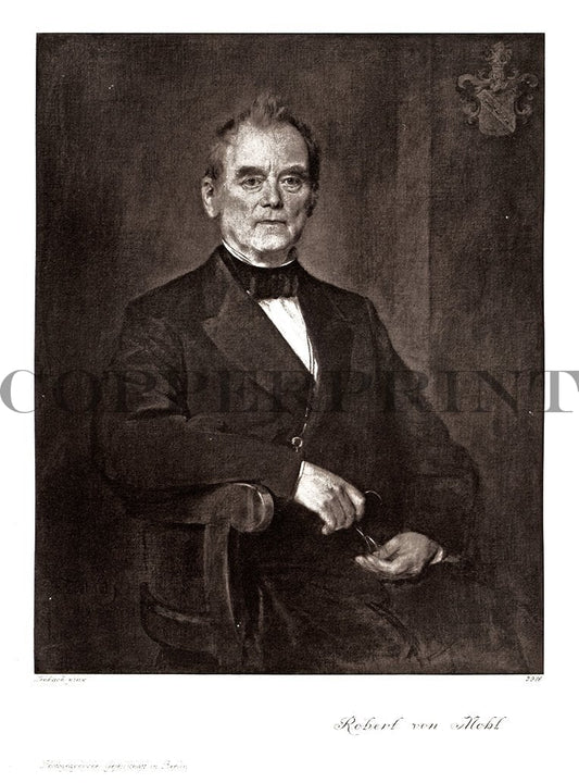 Portrait von Robert von Mohl Kunstdruck Tiefdruck