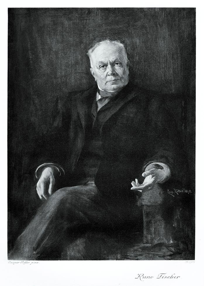 Portrait von Kuno Fischer Kunstdruck Tiefdruck