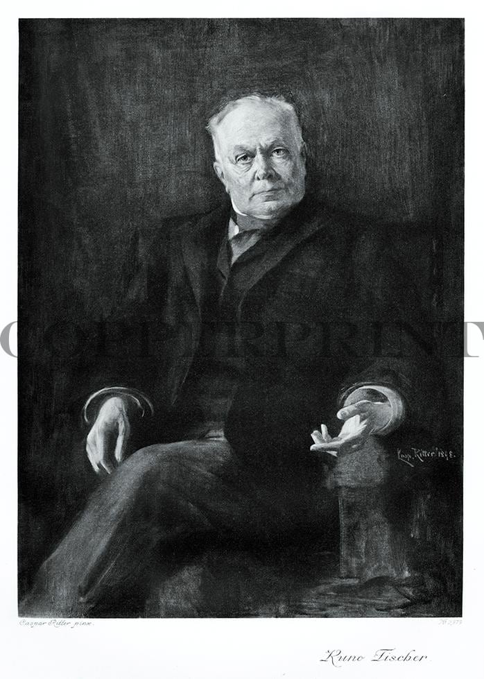 Portrait von Kuno Fischer Kunstdruck Tiefdruck