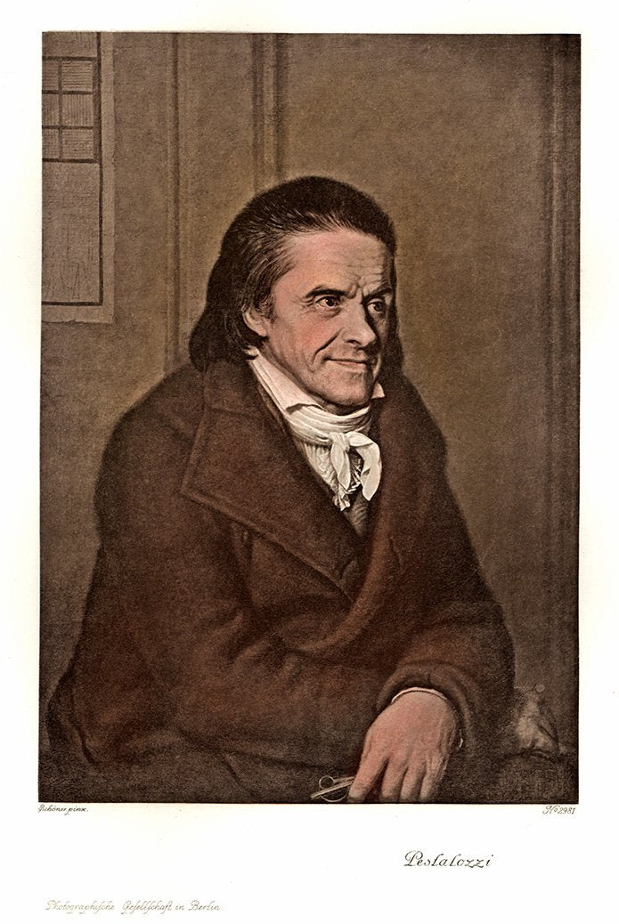 Portrait von Pestalozzi Kunstdruck Tiefdruck