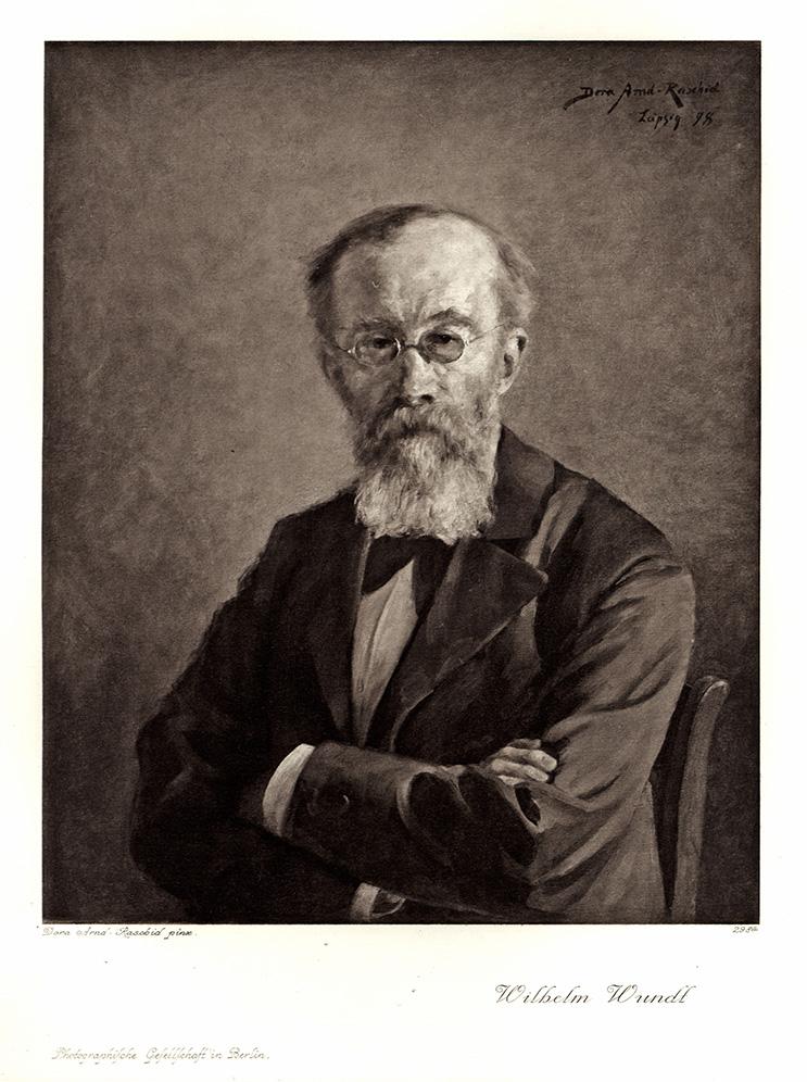 Portrait von Wilhelm Wundt Kunstdruck Tiefdruck