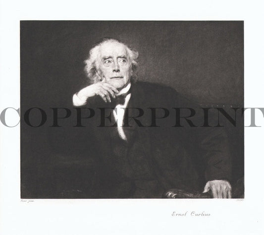 Portrait von Ernst Curtius Kunstdruck Tiefdruck