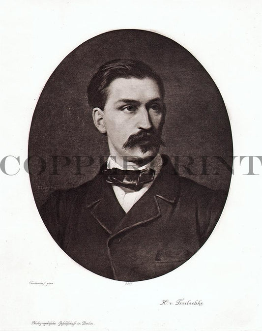 Heinrich von Treitschke Kunstdruck Tiefdruck