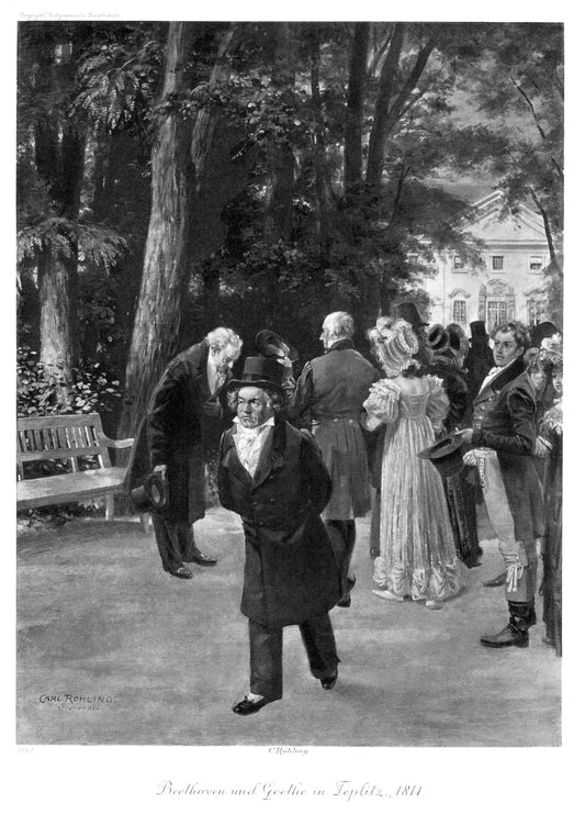 Beethoven und Goethe in Teplitz, 1811