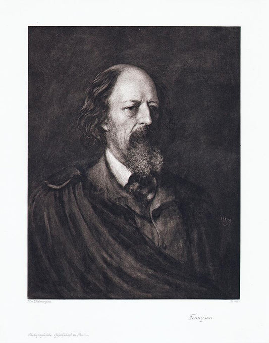 Portrait von Alfred Tennyson Kunstdruck Tiefdruck