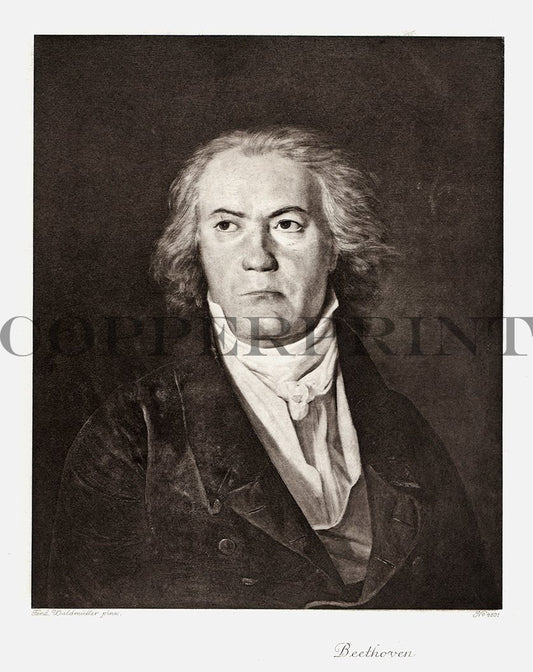 Portrait von Ludwig van Beethoven Kunstdruck Tiefdruck