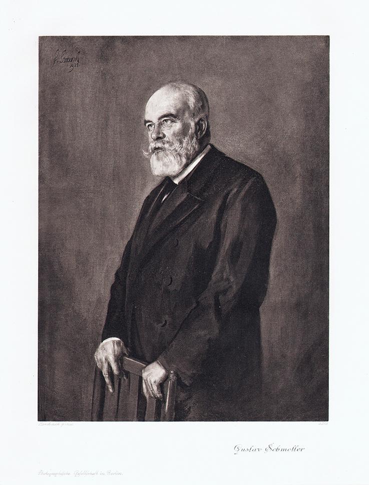 Portrait von Gustav von Schmoller Kunstdruck Tiefdruck