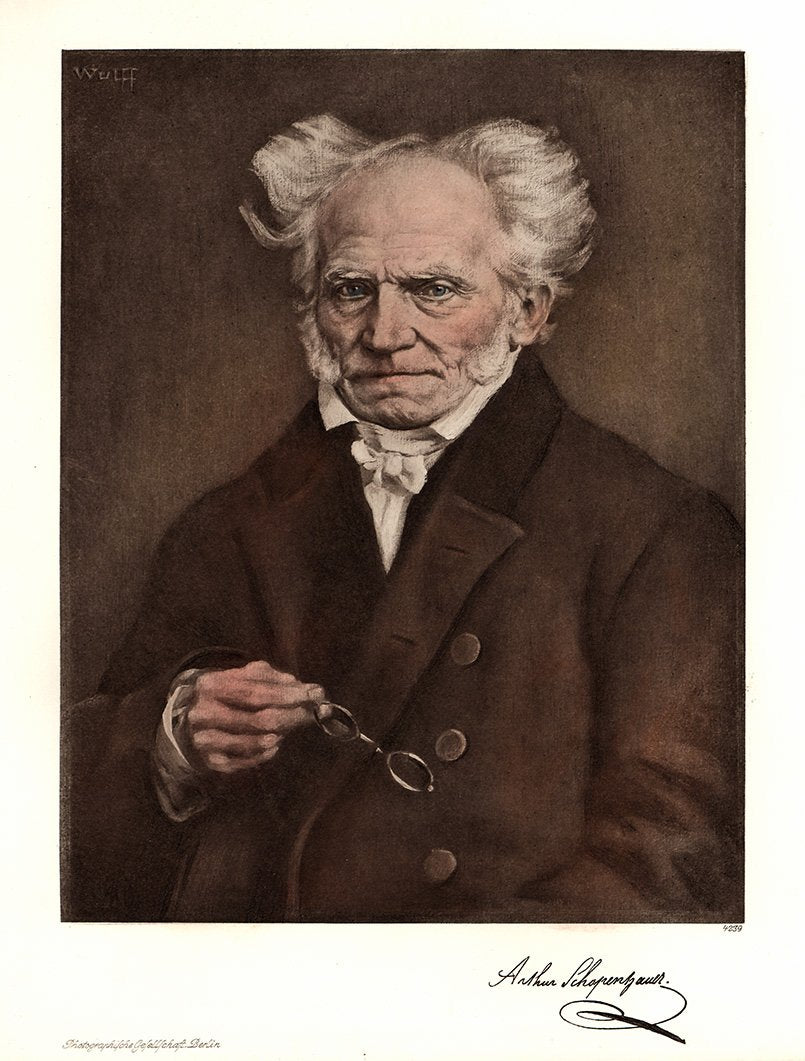 Portrait von Arthur Schopenhauer Kunstdruck Tiefdruck