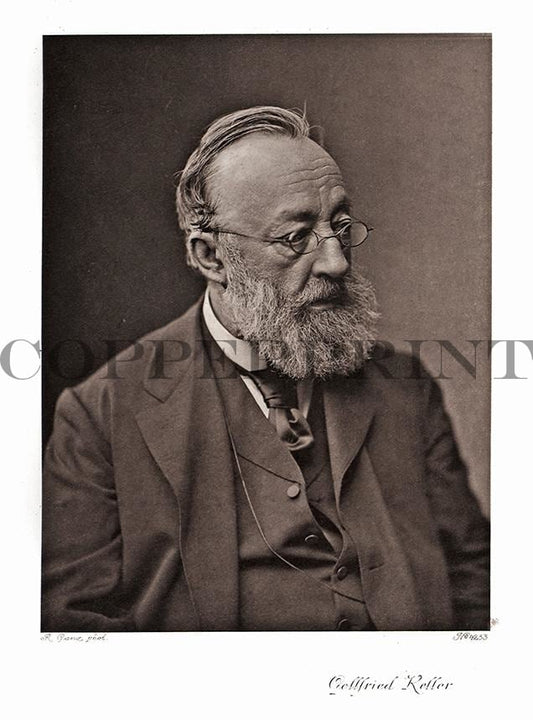 Portrait von Gottfried Keller Kunstruck Tiefdruck