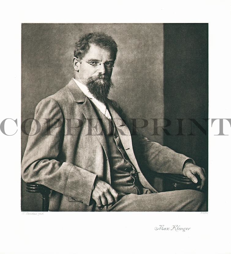 Portrait von Max Klinger Kunstdruck Tiefdruck