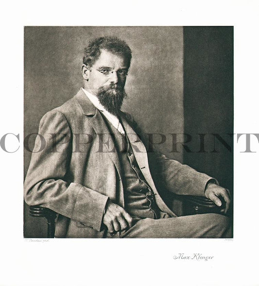 Portrait von Max Klinger Kunstdruck Tiefdruck