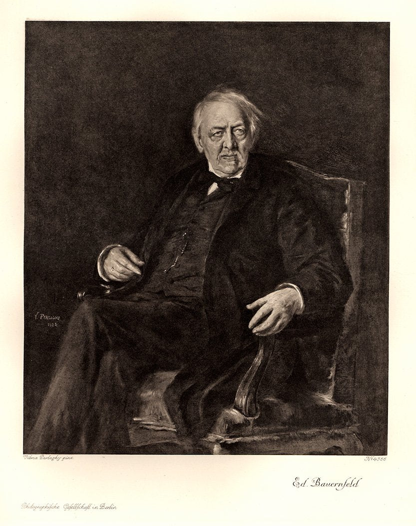 Portrait von Ed. Bauernfeld Kunstdruck Tiefdruck
