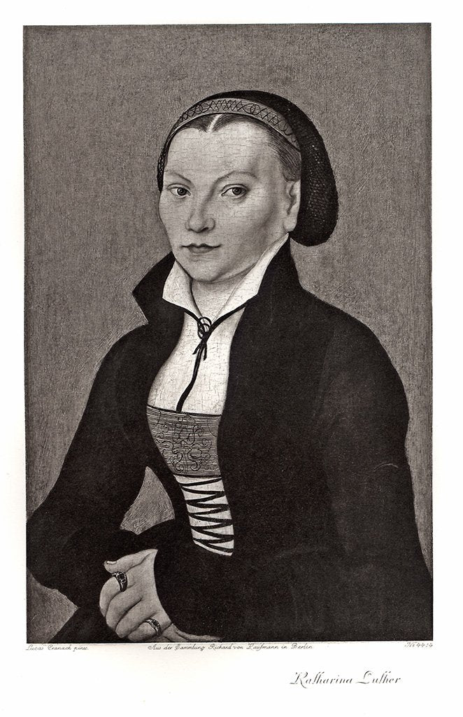 Portrait von Katharina Luther Kunstdruck Tiefdruck
