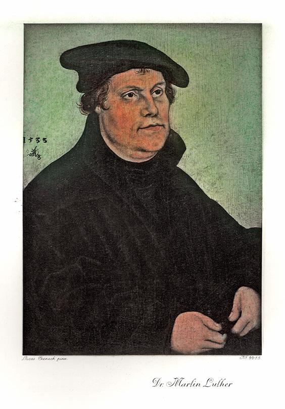 Portrait von Martin Luther Kunstdruck Tiefdruck