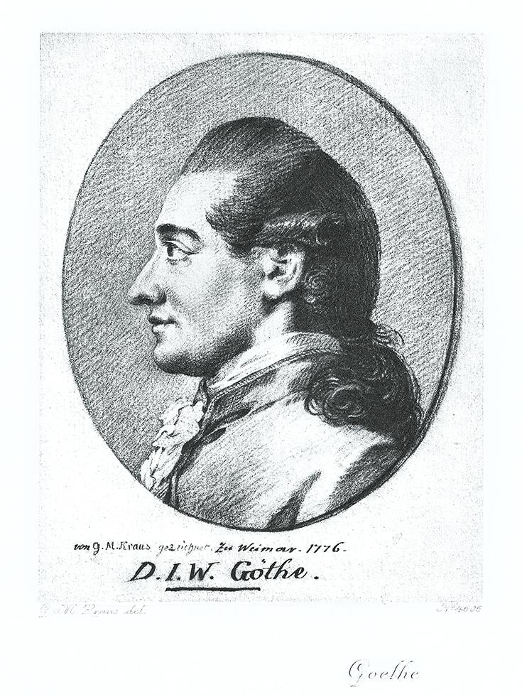 Portrait von Johann Wolfgang von Goethe Kunstdruck Tiefdruck