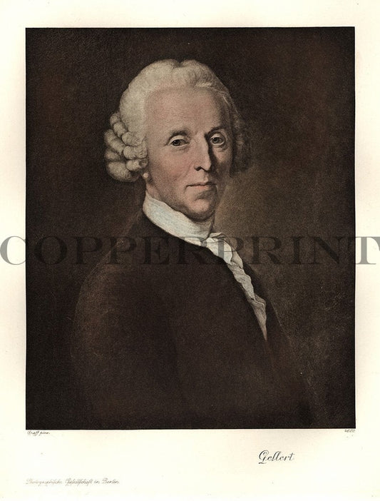 Portrait von Gellert Kunstdruck Tiefdruck