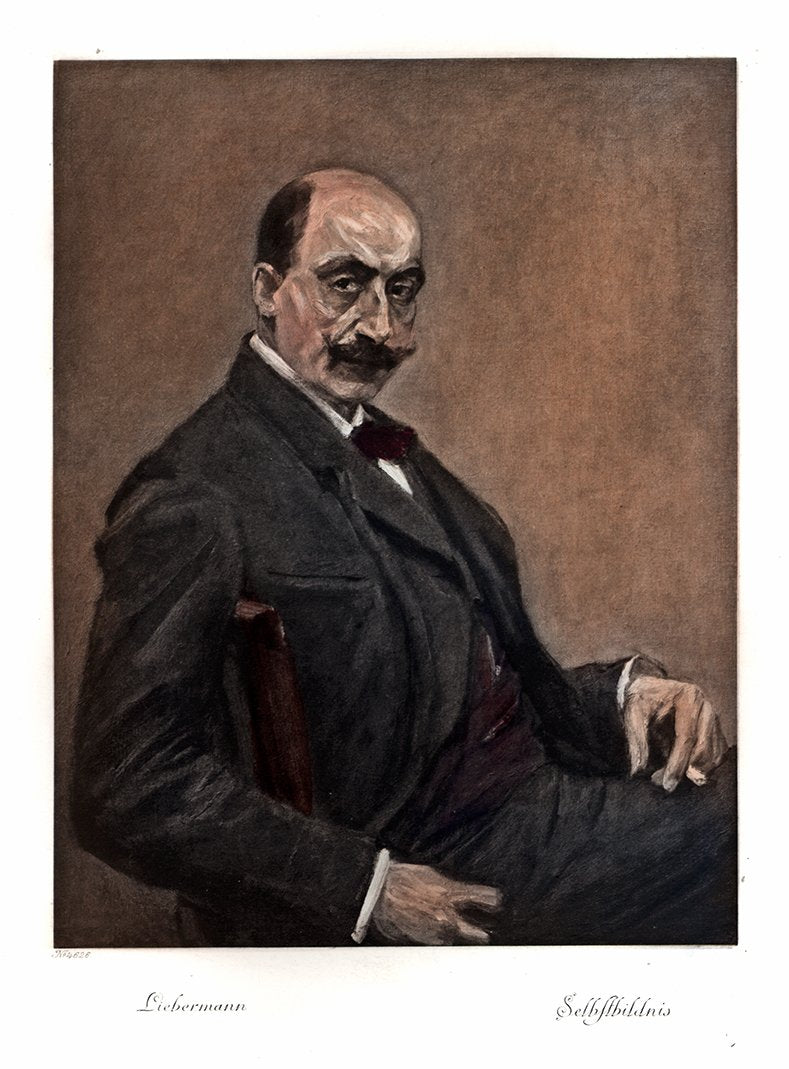 Portrait von Liebermann Kunstdruck Tiefdruck
